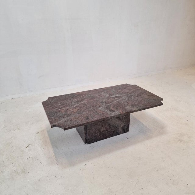 Italian Coffee or Side Table in Granite, 1980s For Sale - Image 11 of 18
