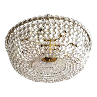 Large Glass Chandelier from Lobmeyr, 1950s For Sale