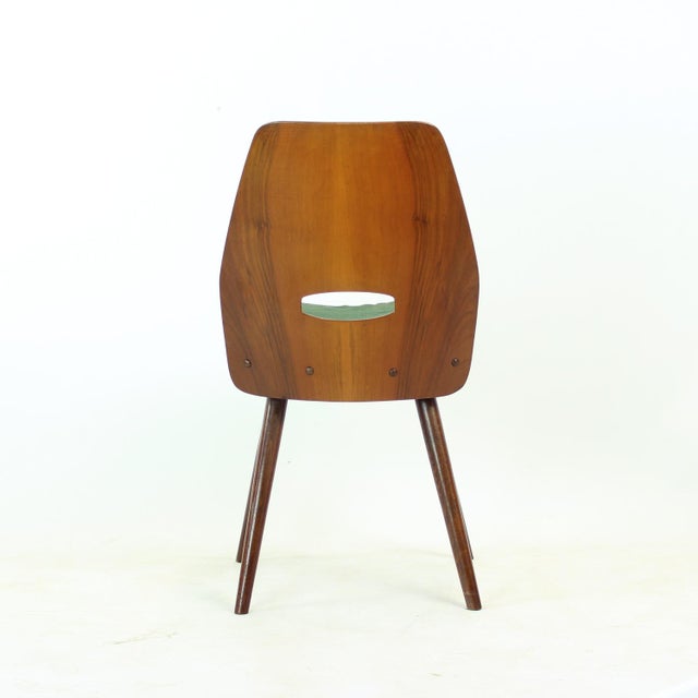 Wood Lollipop Chairs by František Jirák for Tatra Nábytok, Czechoslovakia, 1960s, Set of 2 For Sale - Image 7 of 17