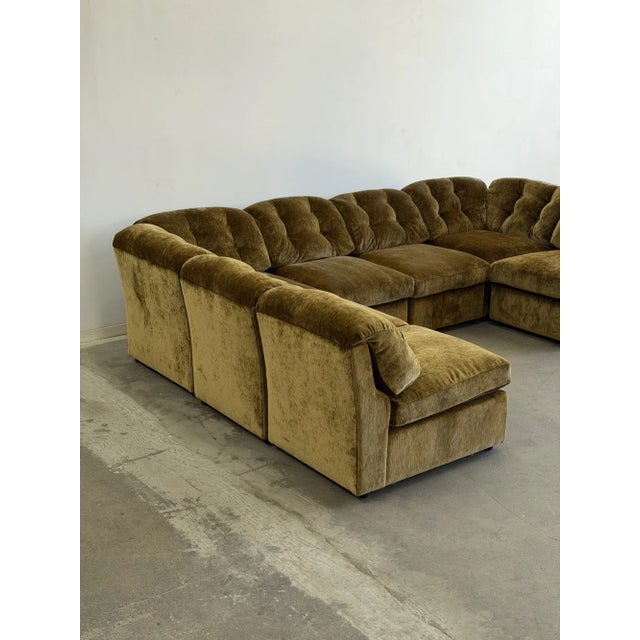 Not Yet Made - Made To Order Limited Edition: Lugo Modular Sofa in Green Chenille For Sale - Image 5 of 18