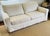 Pottery Barn square arm slipcovered sofa in Performance Everydaylinen by Cryton Home in ivory. Box Edge Down Blend Wrapped...