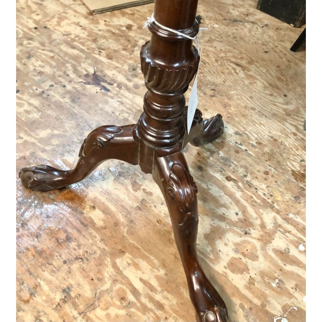 1960s Vintage High End Accent Table Solid Mahogany Hand Crafted by