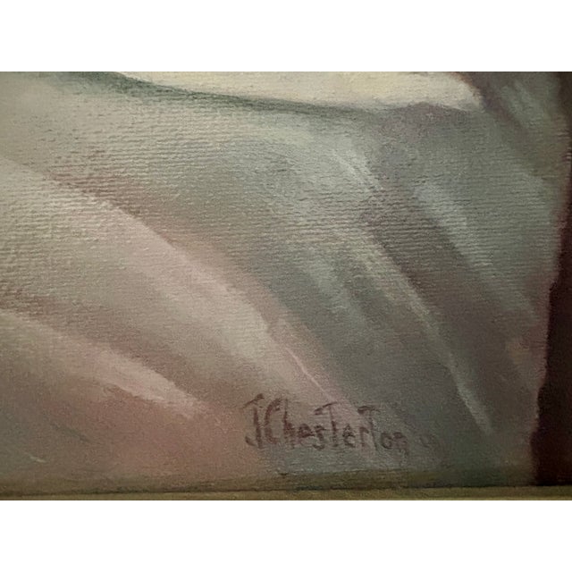 A signed and titled oil painting by American artist Jeanne Chesterton. iAs a still life painter working primarily in oil,...