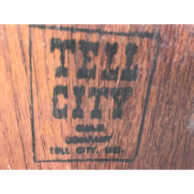 MidCentury Modern Tell City Chair Co. Oak Sled Coffee Table Chairish