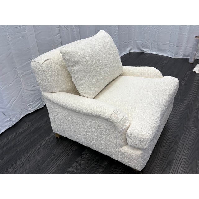 Restoration Hardware Rh English Classic Roll Arm Chair For Sale - Image 4 of 18