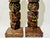 1980s Vintage Raven Hand-Painted Wood Totem Pole Figures- a Pair For Sale - Image 5 of 10