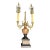 Antique Brass and Marble Candelabra Table Lamp. French Louie XVI Style. For Sale