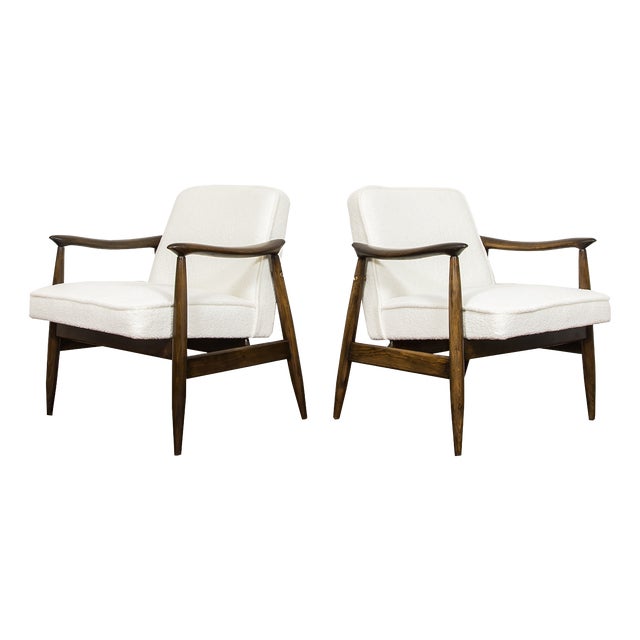 Mid-Century Modern Lounge Chairs by Juliusz Kędziorek, Poland, 1960s, Set of 2 For Sale