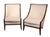 Art Deco Mid 20th Century Pr. High Style High Back Gondola Scoop Chairs For Sale - Image 3 of 14