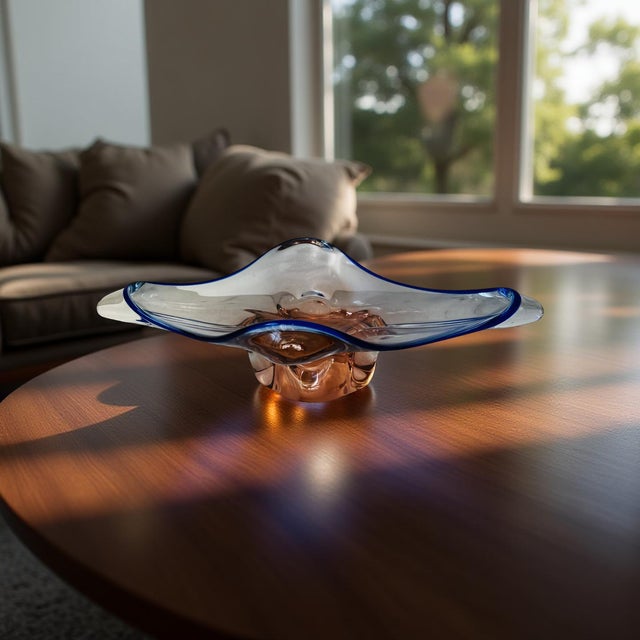 Vintage Art Glass Bowl Designed by Josef Hospodka For Sale - Image 17 of 17