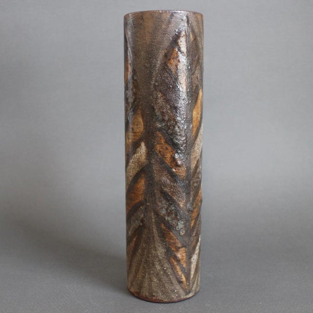 Mid-Century Modern French Ceramic Flower Vase by Alexandre Kostanda, 1960s For Sale - Image 4 of 15