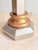 1990s Vintage Leeazanne Neoclassical Corinthian Column Table Lamps, Pair | Lam Lee Group Gilt Column Lamps With Shades For Sale - Image 5 of 12