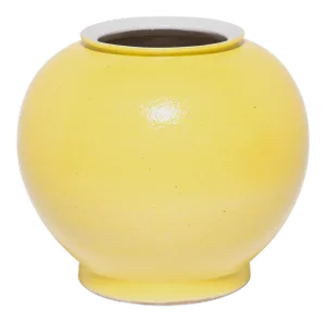 Citron Yellow Onion Vase