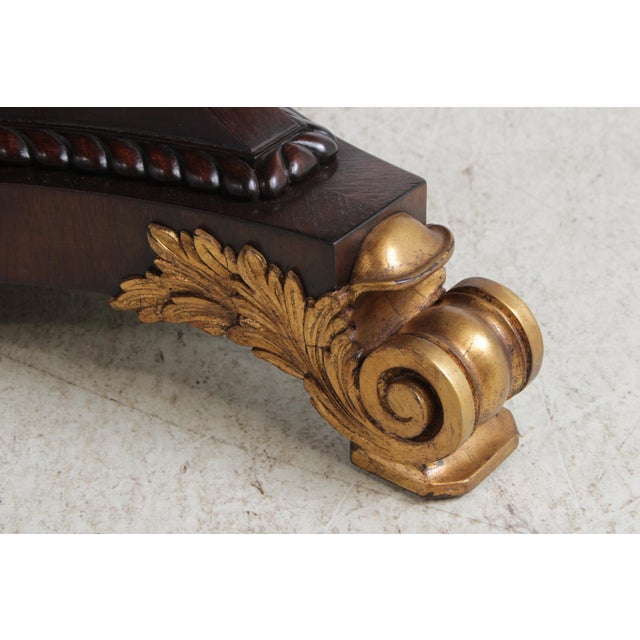 Vintage Regency Style Mahogany Radial Table For Sale - Image 9 of 18
