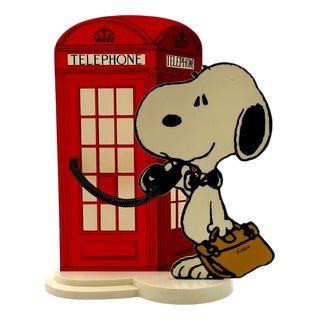 Vintage Snoopy Table Lamp by Nuova Linea Zero, 1980s For Sale