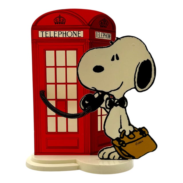 Vintage Snoopy Table Lamp by Nuova Linea Zero, 1980s For Sale