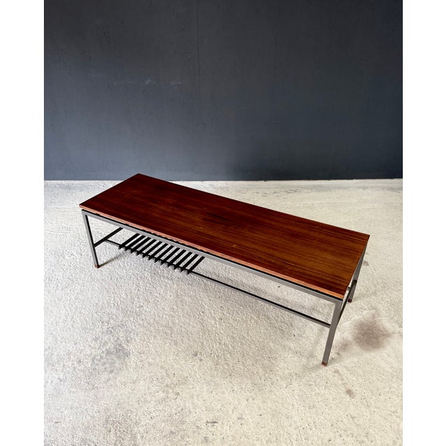 Brown Mid-Century Moder Slender Coffee Table from Topform, Netherlands 1960s For Sale - Image 8 of 18