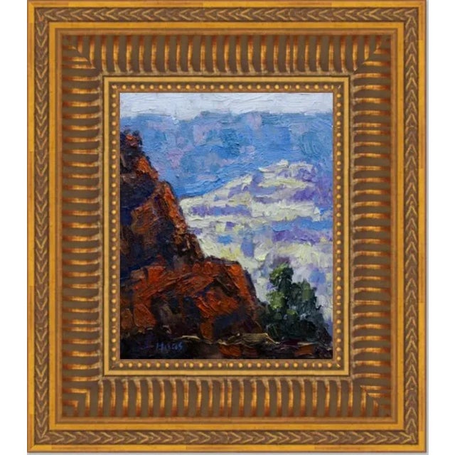 "Grand Canyon" Contemporary Impasto Landscape Oil Painting For Sale - Image 10 of 12