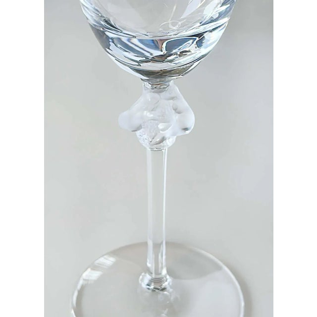 1960s 1960s "Roxane" 17-Piece Stemware & Decanter Set by Lalique For Sale - Image 5 of 6