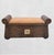 Traditional Vintage Wicker Brown Pencil Reed Tan Wicker Storage Flip Top Bench For Sale - Image 3 of 10