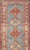 Tribal Antique Hand-Knotted Sarab Runner With Sub-Geometric Design in Red, Blue & Ivory 3'2"x10'2" For Sale - Image 3 of 12