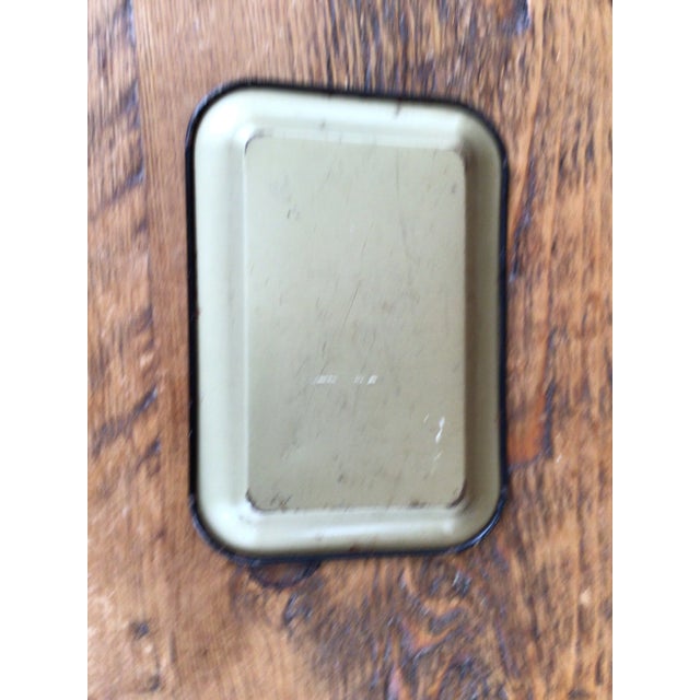 Early 20th Century Antique American Painted Decorated Tole Tray in Black and Gold For Sale - Image 5 of 8