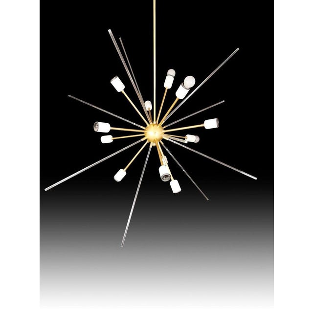 Brass and Methacrylate Ceiling Light, 1980s For Sale - Image 12 of 14