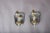 Art Deco French Mirrored Glass and Brass Wall Sconces, 1940s, Set of 2 For Sale - Image 11 of 17