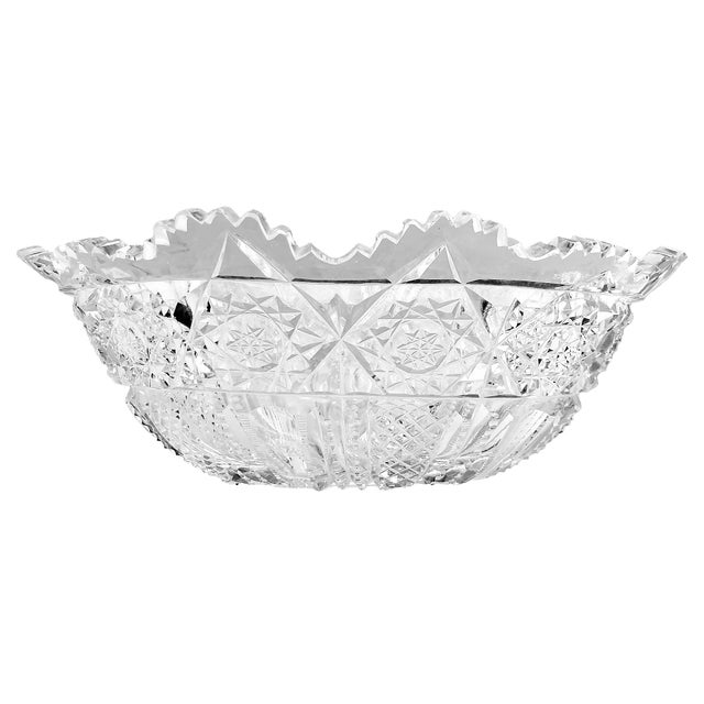 Early 20th Century American Brilliant Cut Crystal Bowl For Sale In Los Angeles - Image 6 of 7