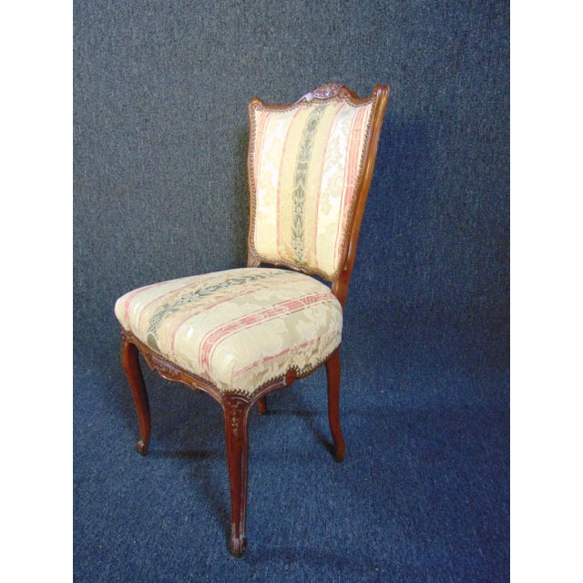Louis XV Style Carved Walnut Side Chair For Sale In Philadelphia - Image 6 of 7