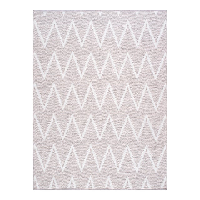 Pasargad Home Simplicity Beige Cotton Area Rug- 9' 0" X 12' 0" For Sale