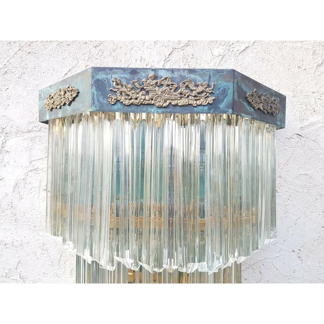 Trimmed Glass Wall Lamp from Venini, 1960s For Sale - Image 10 of 14