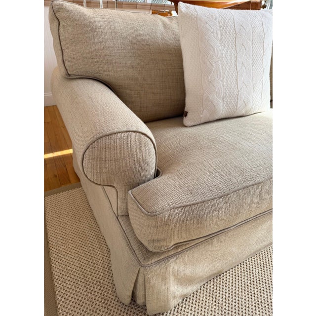 Mitchell Gold + Bob Williams Custom English Roll Arm Sofa For Sale - Image 4 of 18