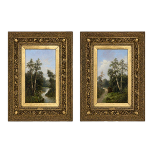 Late 19th Century Signed Ada Stone Landscape Paintings. United Kingdom - a Pair