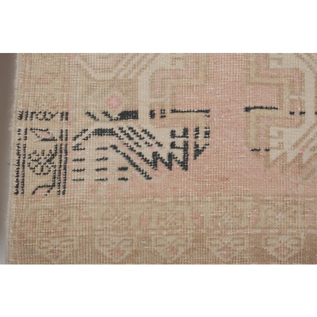Faded Turkish Small Rug Carpet - Kitchen Rug For Sale - Image 6 of 11