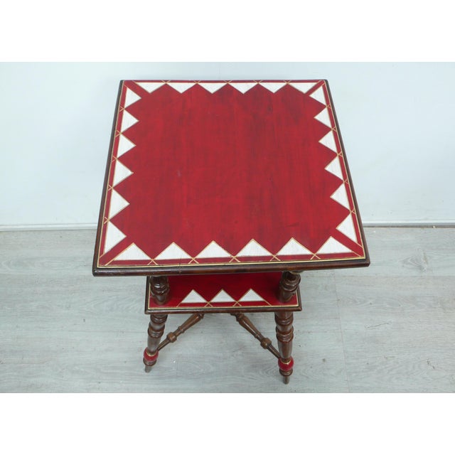 Art Nouveau Side Table in Walnut, 1890s For Sale - Image 3 of 6