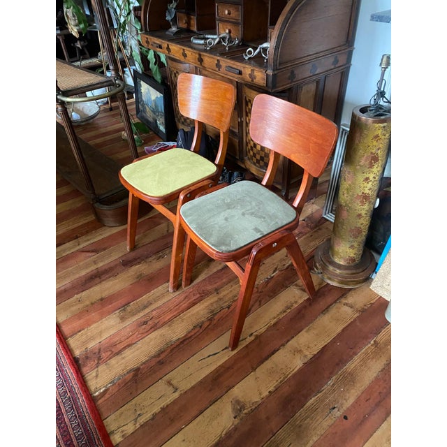 Set of two classic 1960s café/dining chairs. The Centa chair is reminiscent of the Ben chair, but the Centa chair was more...