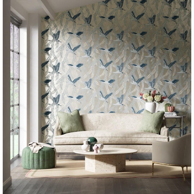 Inspired by Ohara Koson‚Äôs famous designs beautifully detailed spoonbills hand painted in watercolour contrast against...