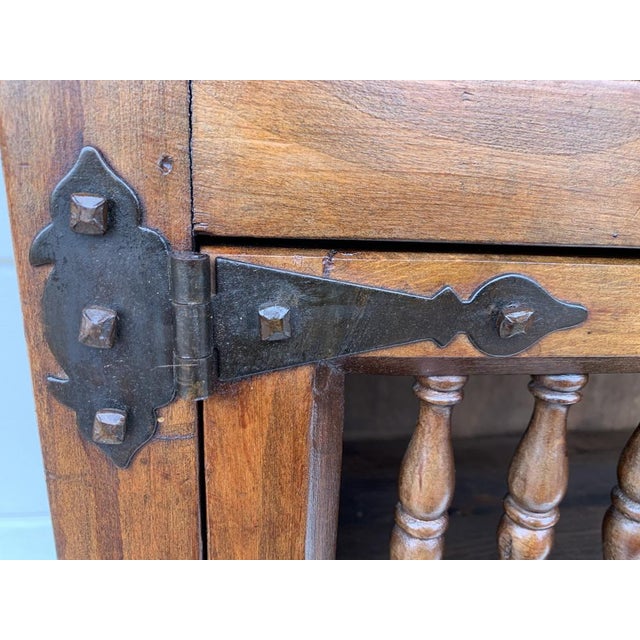 Wood Spanish Chest of Drawers in Walnut, 1920s For Sale - Image 7 of 18