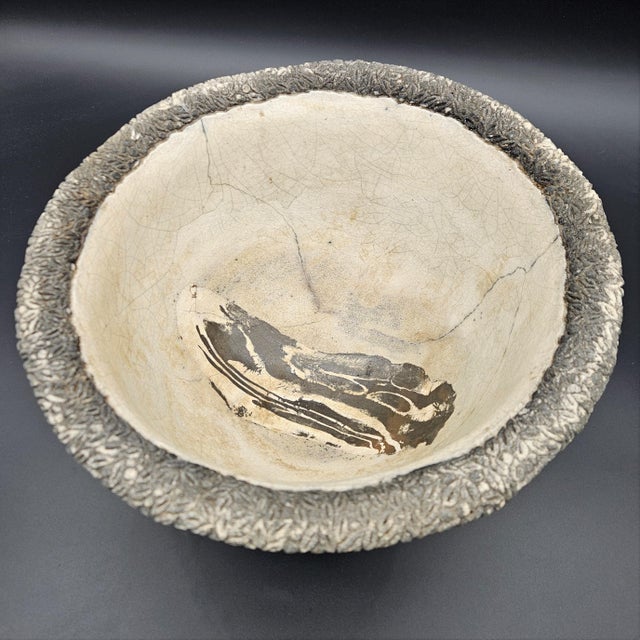 Cream Bowl in Ceramic by Marciano Pérez Buendia, 1980s For Sale - Image 8 of 10