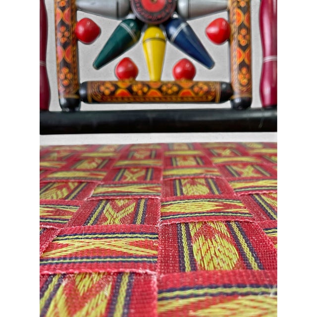 Vintage Pakistani Ceremonial / Punjabi Wedding Chair For Sale In New York - Image 6 of 9