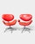 Striking pair of “Bird” lounge chairs designed by Preben Fabricius and Jørgen Kastholm, two of the most important figures...