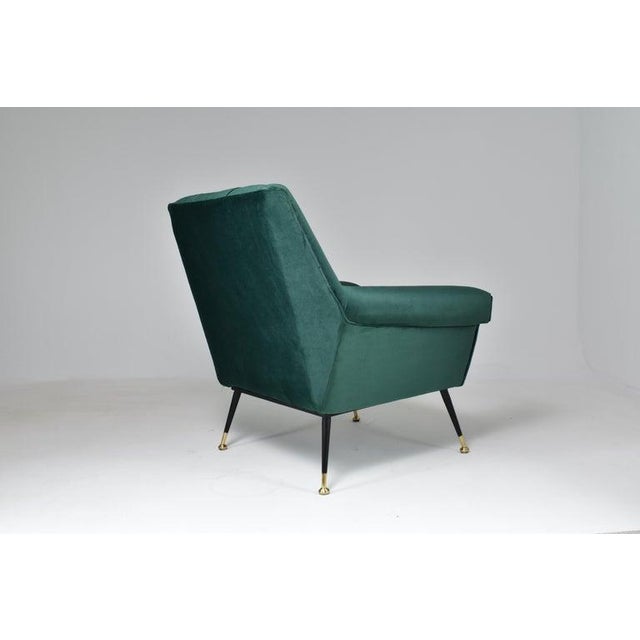 1950's Italian Restored Mid-Century Armchair For Sale - Image 4 of 13