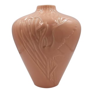 1970s Gorgeous Vase by Haeger in Ceramic. Made in Usa For Sale