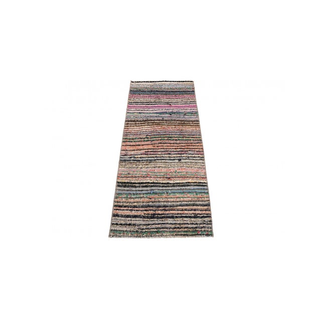 Decorative vintage mini rag rug from Adana region of Turkey. Approximately 45-55 years old. In very good condition. Rare...