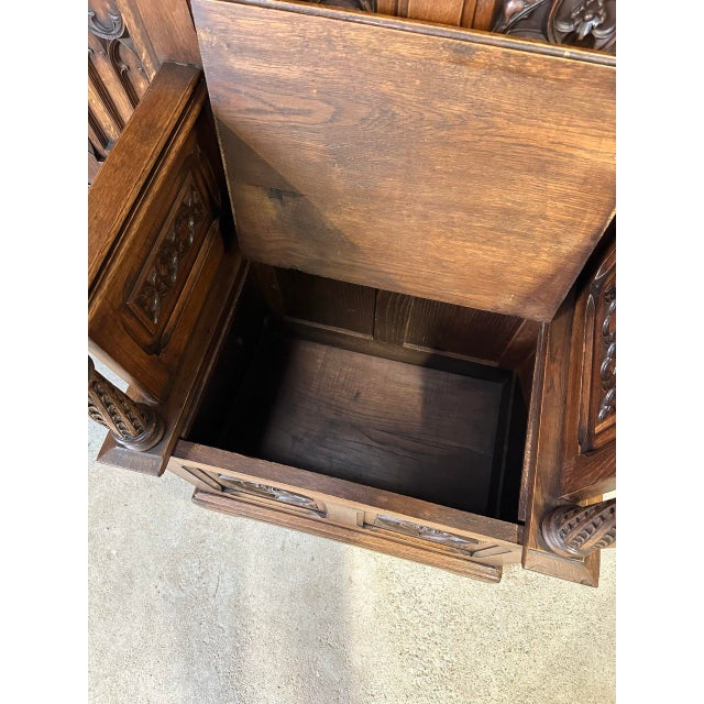 Brown Neo-Gothic Style Wardrobe, 1890s For Sale - Image 8 of 14