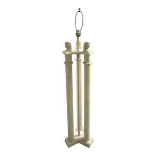 1980s Post Modern Floor Lamp With Columns and Grecian Heads For Sale