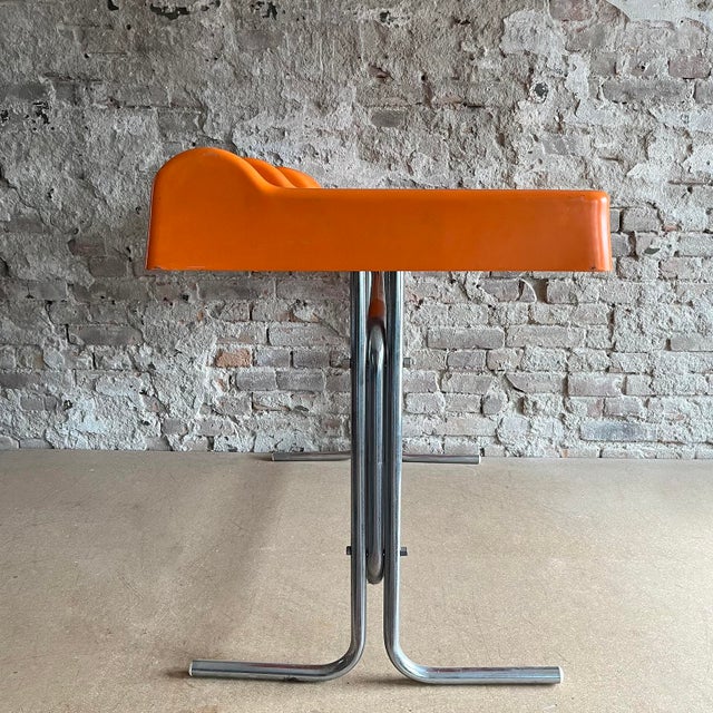 Molteni Space Age Orix Orange Writing Desk by Vittorio Parigi and Nani Prina for Molteni, 1970s For Sale - Image 4 of 18