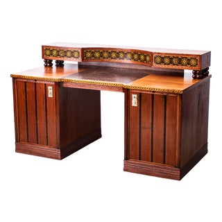 Art Nouveau Desk by Matthias Feller for Moritz Ballin, Munich, Germany, 1912 For Sale