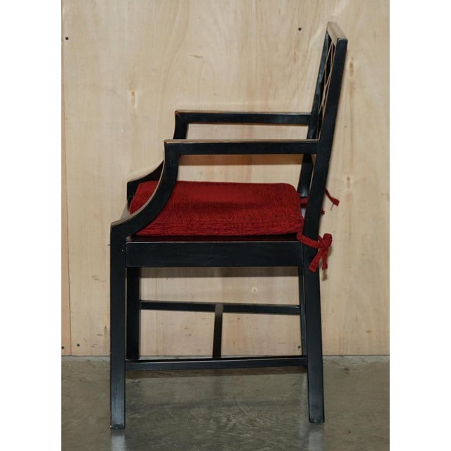 Vintage Chinese Ebonised Side Chairs, Set of 2 For Sale - Image 13 of 18